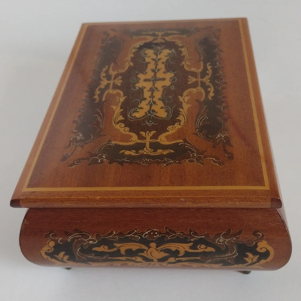 Musical Wooden Jewelry Box from Venice